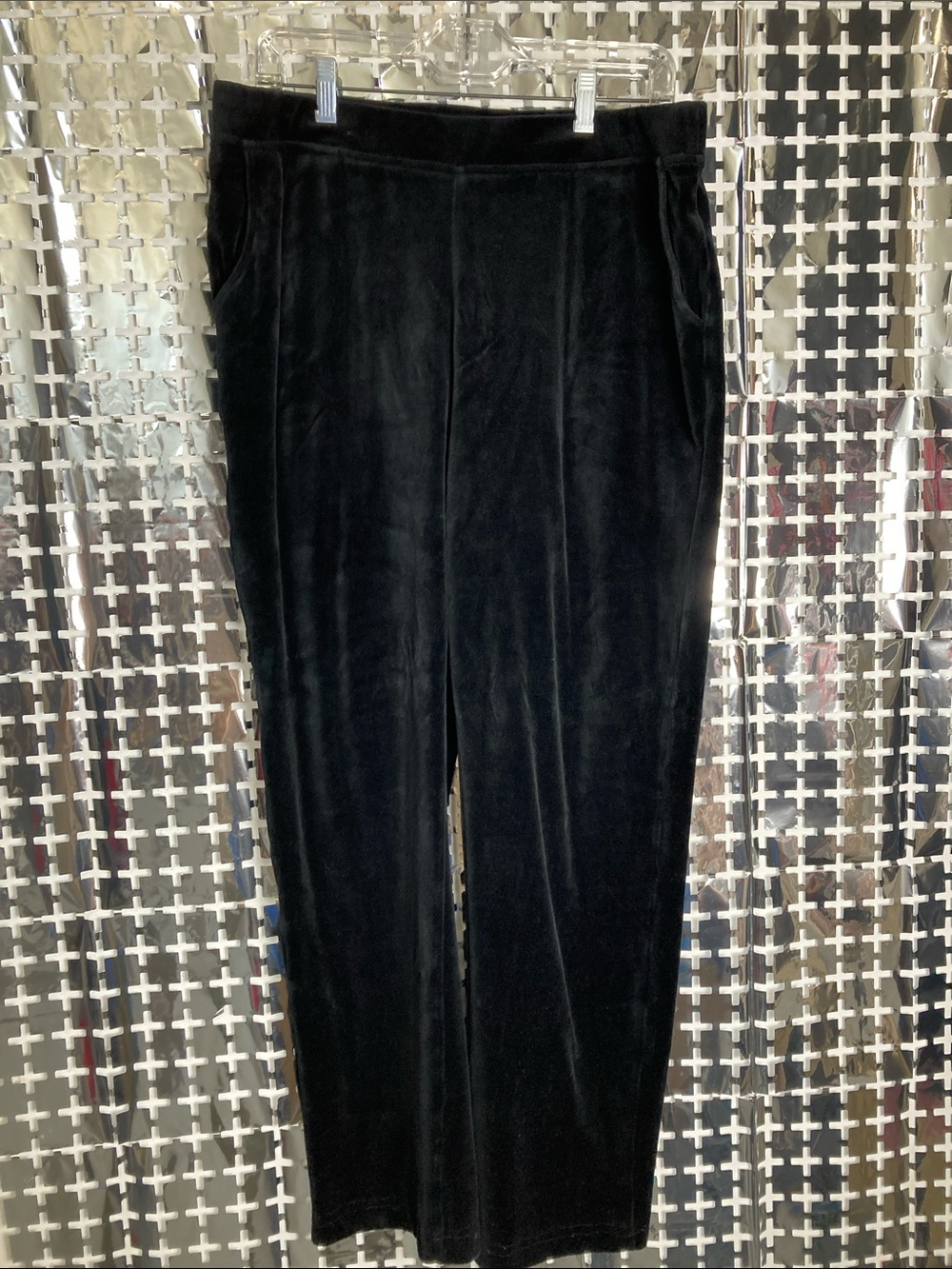 Zenergy by Chico’s Black Velour Jeggings - Pull-On Comfort Style